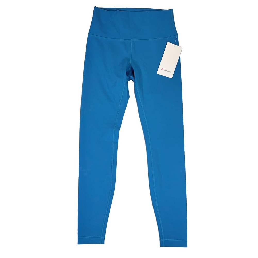NWT Lululemon Wunder Train HR Tight 28" Size 8 Hawaiian Blue Everlux Leggings